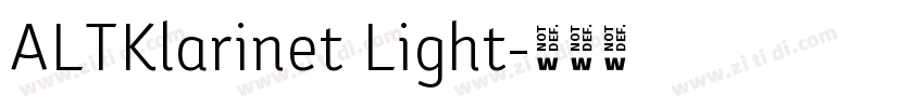 ALTKlarinet Light字体转换